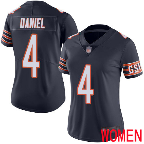 Chicago Bears Limited Navy Blue Women Chase Daniel Home Jersey NFL Football #4 Vapor Untouchable